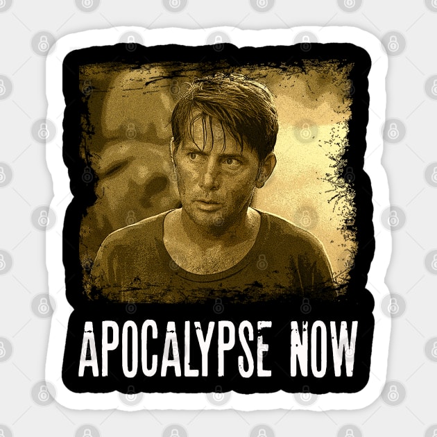 Vietnam Visions Embrace the Chaos with Apocalypse Movie Icons on Trendy Tees Sticker by Zombie Girlshop